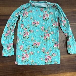 Girls 3t Posh peanut Bamboo Shirt Floral Top Pajama